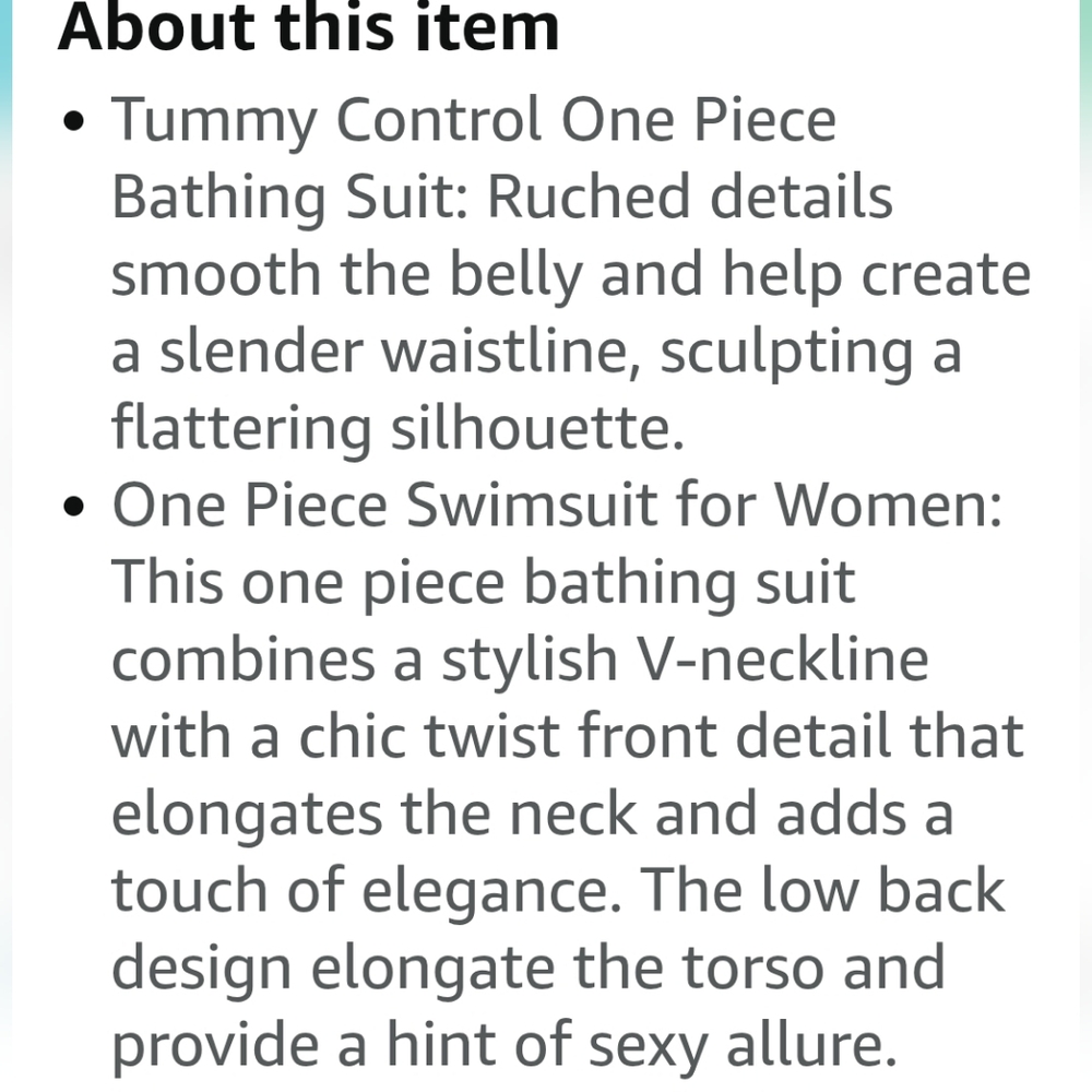 Holipick. Tropical Leaf Print One-Piece Swimsuit. Size Large. NWT. - Picture 10 of 10